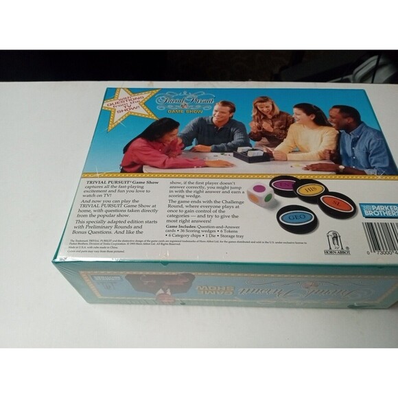 Trivial Pursuit Game Show Game By Parker Brothers New Sealed Box 1993 - Picture 3 of 3